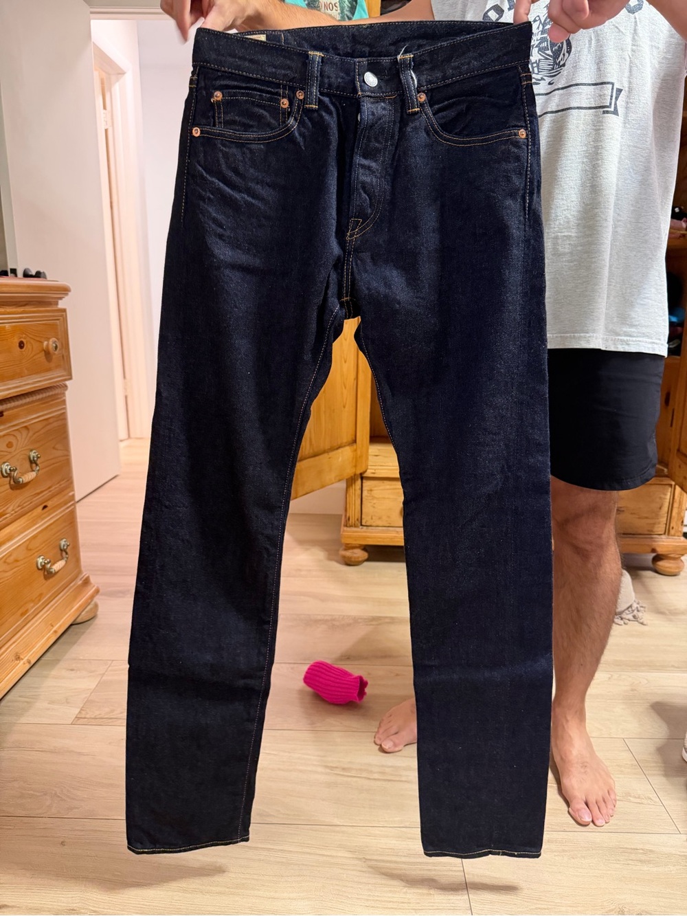 Momotaro Slim Straight Dark Indigo Jeans